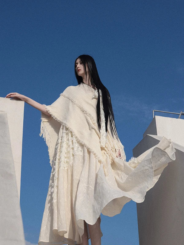 Retro  Dress and Shawl