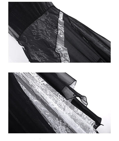 Irregular Suspender Dress