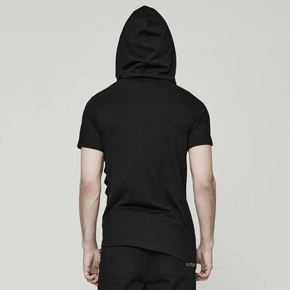 Men's RebelliousHooded Loose T-shirt
