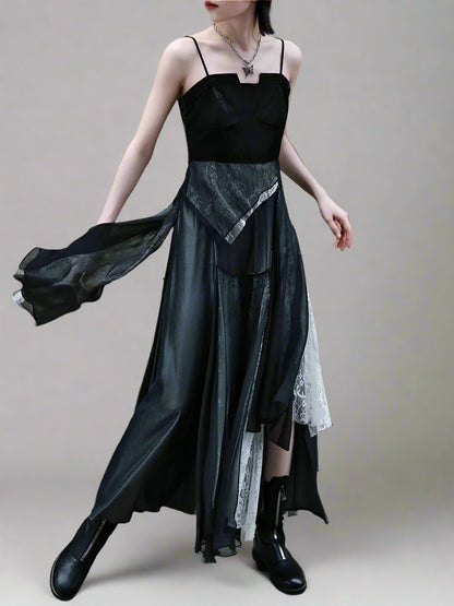 Irregular Suspender Dress