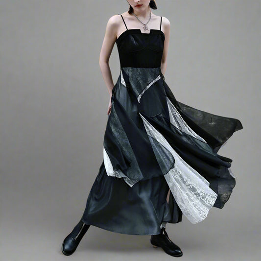 Irregular Suspender Dress