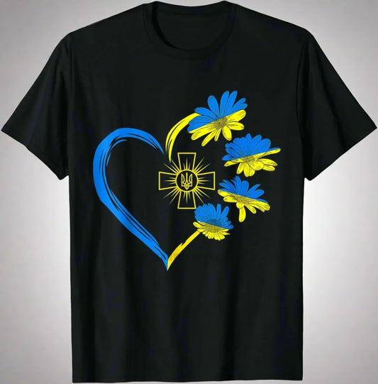 Emblem Printed T-shirt Short Sleeve, Women