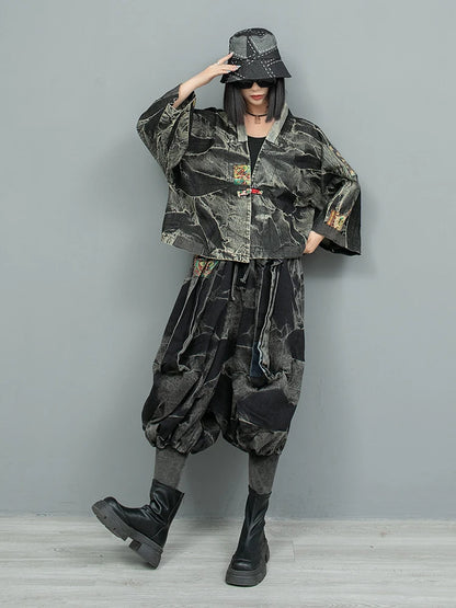 Blue Moon Fashion Personality Trendy  Two-piece Set