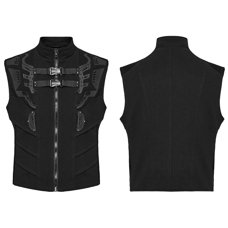 Men's Cyberpunk Wide Shoulder Personalized Vest