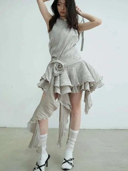Quinni Gray  Mini Dress