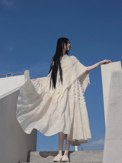 Retro  Dress and Shawl
