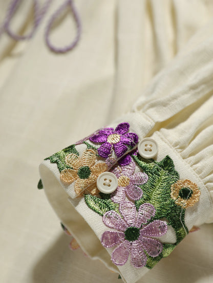 Blue Moon Fashion Embroidery Dress