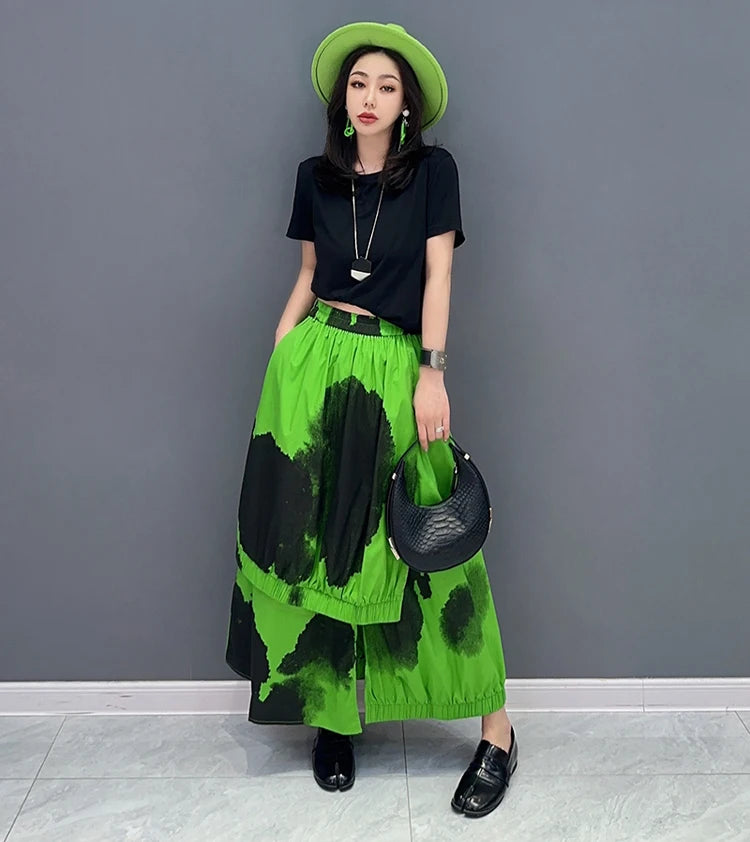 Solo Painted Fashion Streetwear Skirt