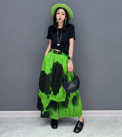 Solo Painted Fashion Streetwear Skirt