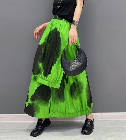 Solo Painted Fashion Streetwear Skirt