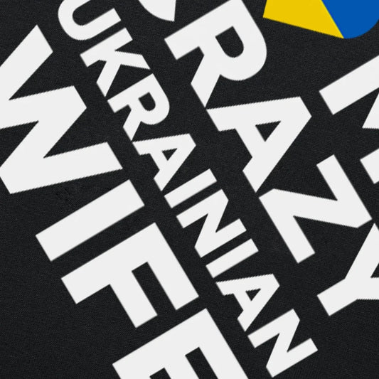 "I Love My Crazy Ukrainian Wife"  T- Shirts for Man