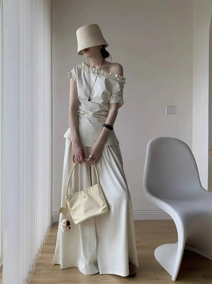 Two Pieces  Sana Beige Set