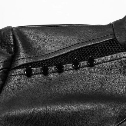 Women's  Leather Short Jacket Blue Moon Fashion House