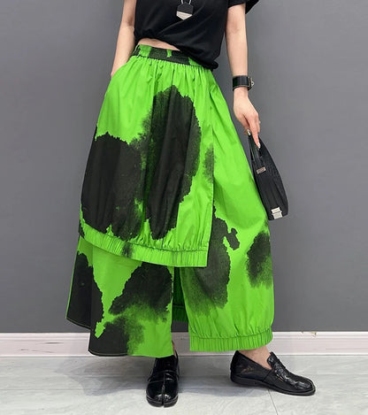 Solo Painted Fashion Streetwear Skirt