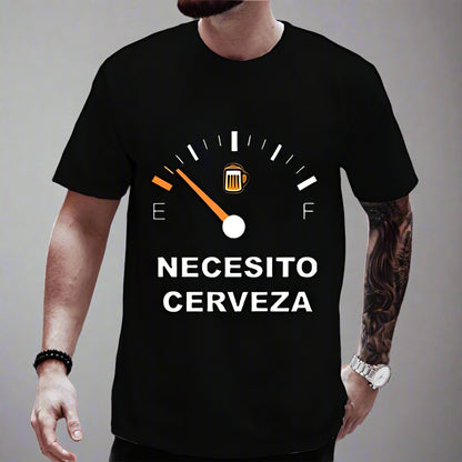 Men's Casual T-shirt NECESITO CERVEZA