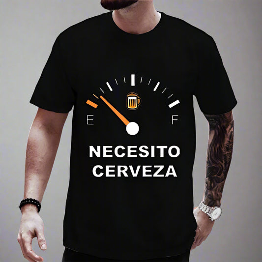 Men's Casual T-shirt NECESITO CERVEZA