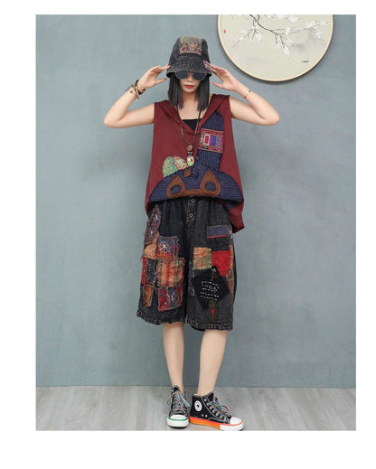 Fashion Denim  HLM  Two-piece Set