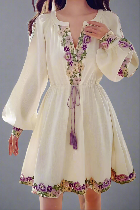 Blue Moon Fashion Embroidery Dress