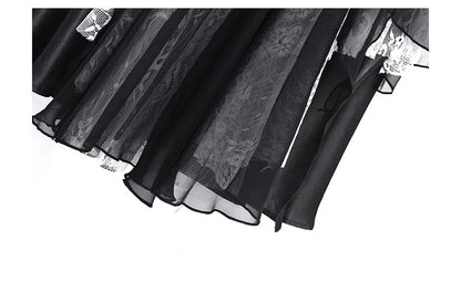 Irregular Suspender Dress