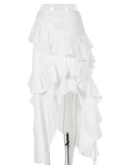 Ruffles Hem  Skirt