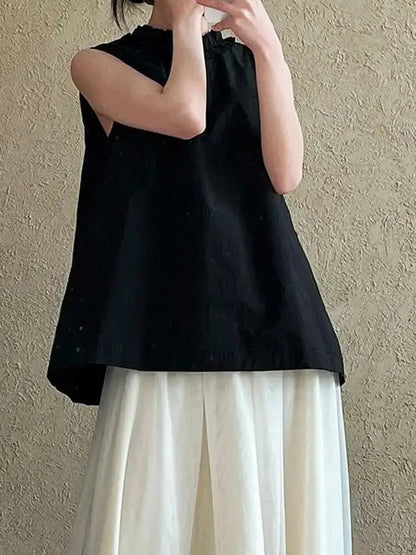 Ruffles Both Side Wear Tank Tops Blue Moon Fashion House
