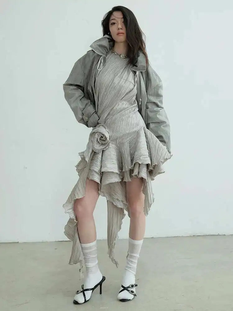 Quinni Gray  Mini Dress