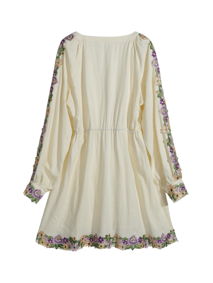 Blue Moon Fashion Embroidery Dress