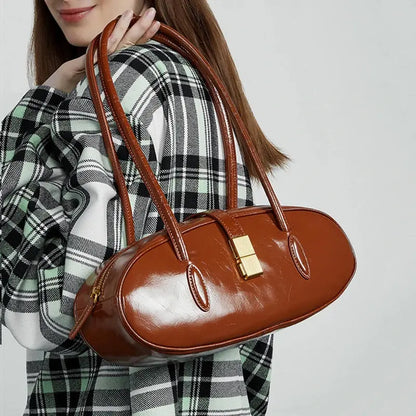 Baguette Genuine Leather Shoulder Bags