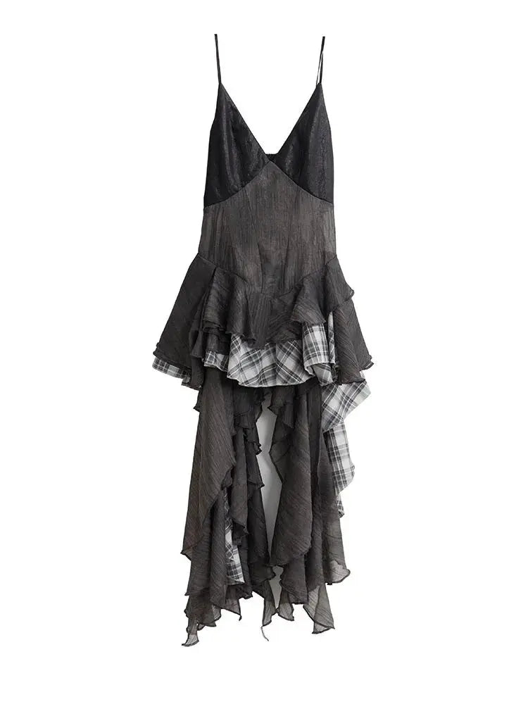 Vista Gray Plaid Dress Blue Moon Fashion House