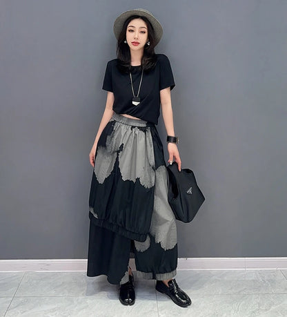 Solo Painted Fashion Streetwear Skirt