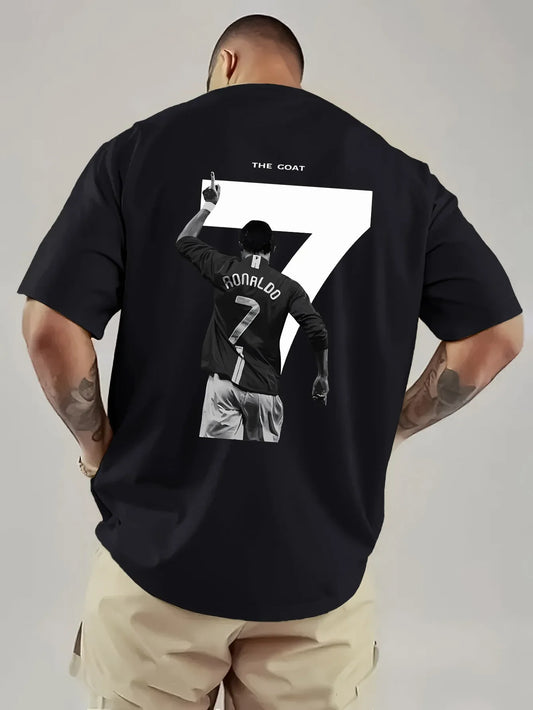 Men's CR7 Cristiano Ronaldo Soccer Graphic Print T-Shirt