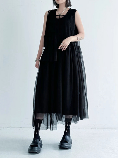 Mesh HP Long Dress