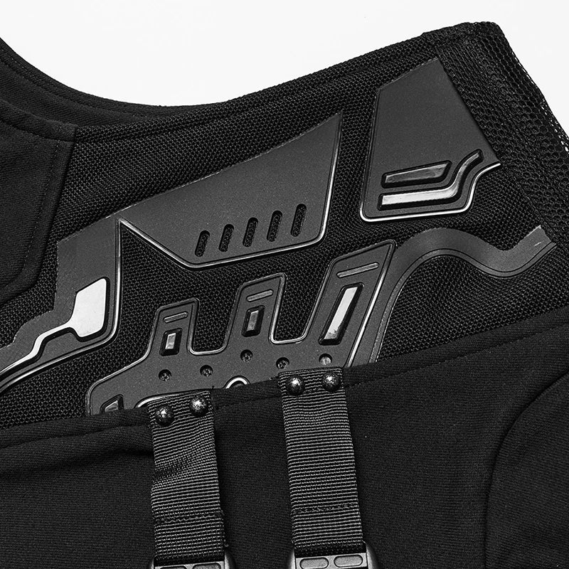 Men's Cyberpunk Wide Shoulder Personalized Vest