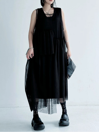 Mesh HP Long Dress