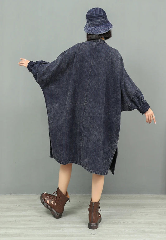 Blue Moon Fashion Oversized Vintage Design Dress