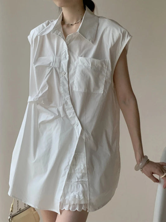 Slit  Blouse