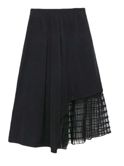 Mesh Casual Midi Skirt