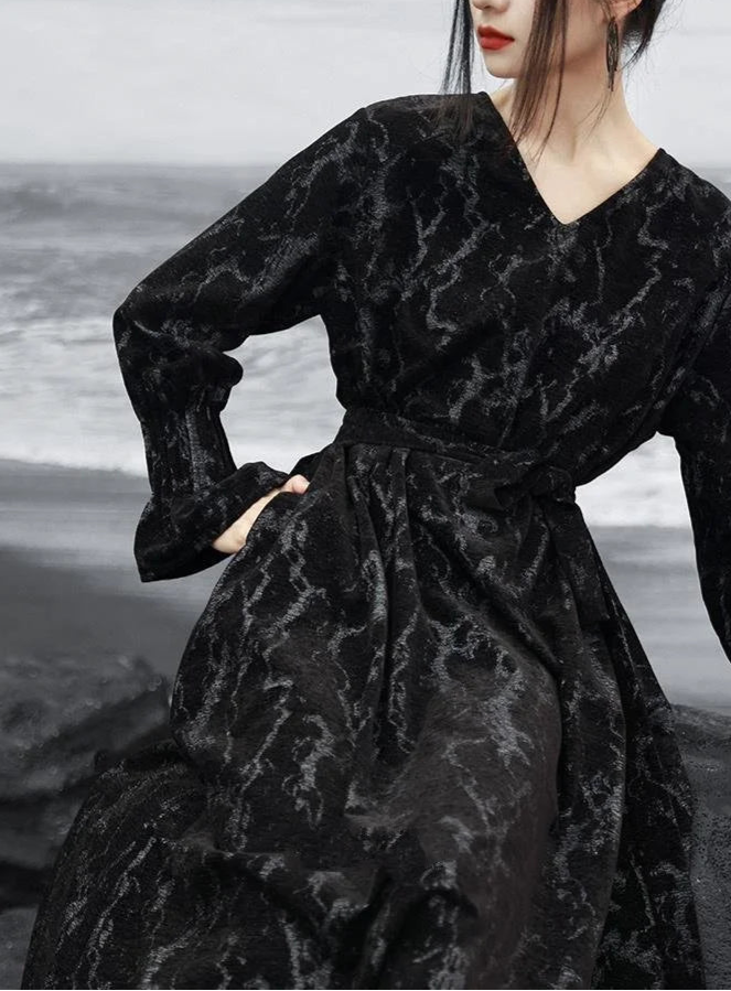 Dark Chenille Dress