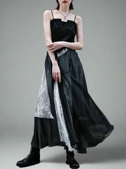 Irregular Suspender Dress