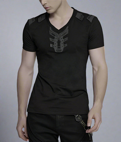 Men's Cyber Punk Short Sleeved Futuristic Avant-garde T-shirt