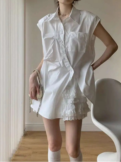Slit  Blouse