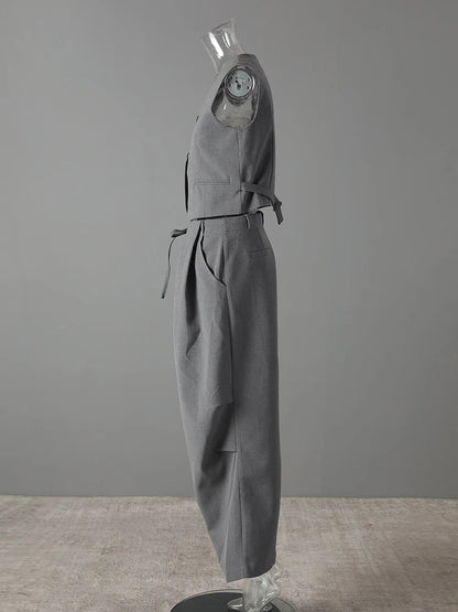 Blue Moon Fashion Gray  Suit 3 Piece Set Women