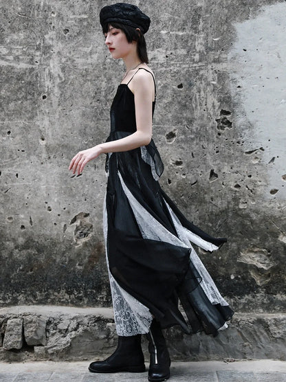 Irregular Suspender Dress