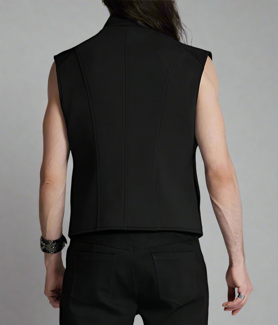 Men's Cyberpunk Wide Shoulder Personalized Vest