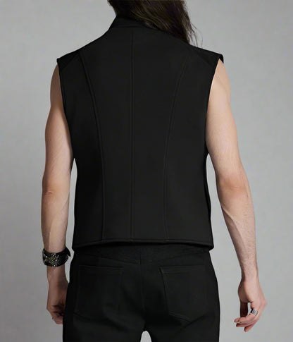 Men's Cyberpunk Wide Shoulder Personalized Vest