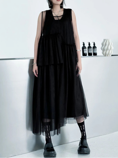 Mesh HP Long Dress