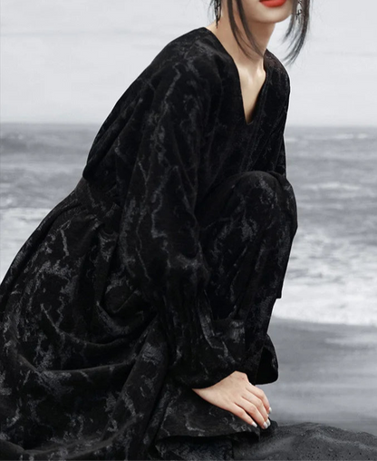 Dark Chenille Dress