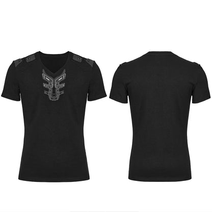 Men's Cyber Punk Short Sleeved Futuristic Avant-garde T-shirt