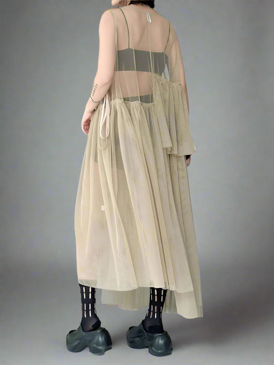 Mesh HP Long Dress