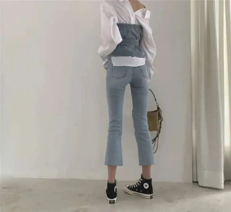 Set -Shirt and  Sleeveless  Denim Vest